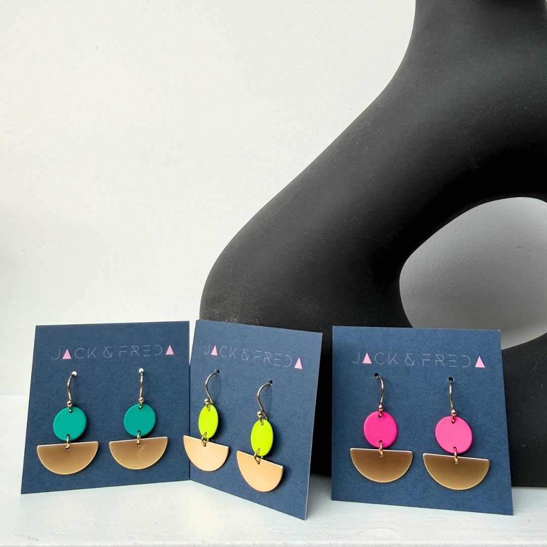 NEW! LOLA SEMI CIRCLE EARRINGS
