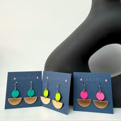 NEW! LOLA SEMI CIRCLE EARRINGS