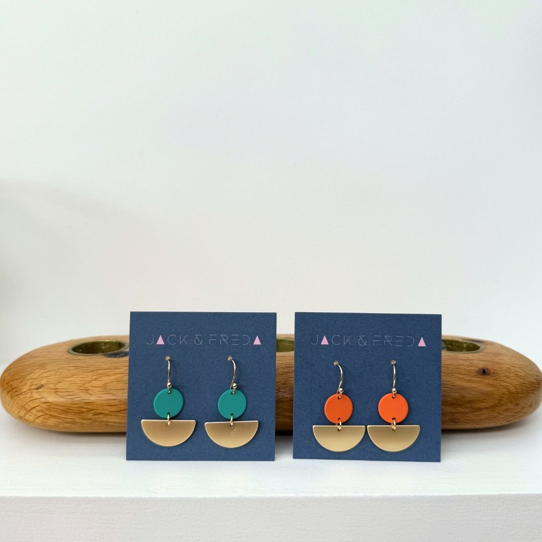 NEW! LOLA SEMI CIRCLE EARRINGS