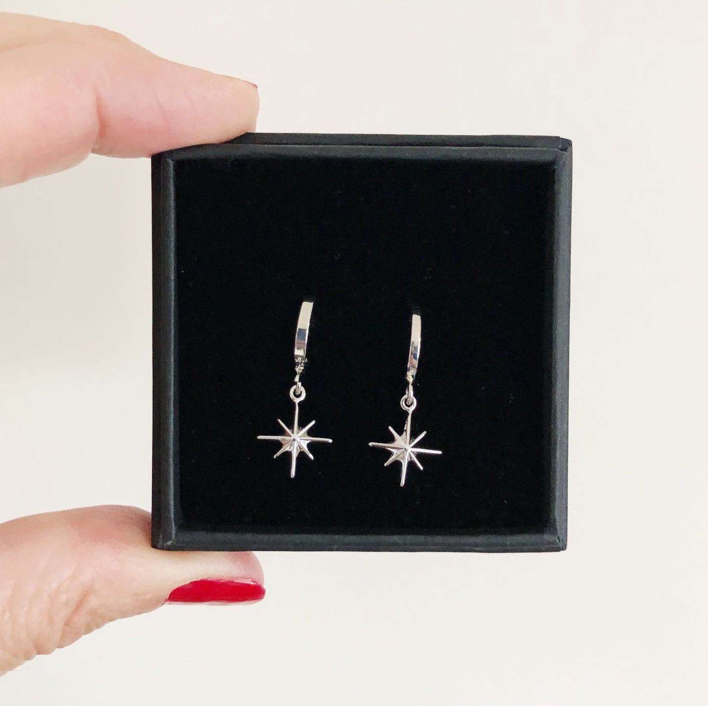 North star mini hoops in silver